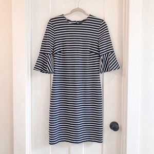 Banana Republic Navy White Striped Dress 8